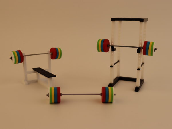 Bench press, Squat rack and Olympic weight set - Image 6